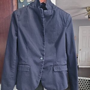 Calvin Klein Jeans Navy BLUE Blazer with Patterned Blue Lining
